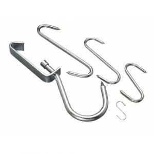STEEL S HOOKS -4"/100MM  (PACK OF 12) GALVANISED