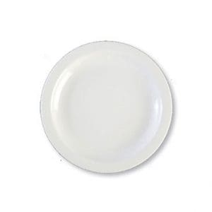 PRIMA - WHITE - NARROW RIMMED PLATE - 17CM (24)