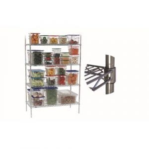 SHELVING UNIT ZINC/EPOXY - 4 SHELF - 905 x 455 x 1830mm