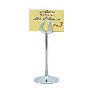 TABLE NUMBER STAND S/STEEL - 200MM