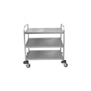 TEA TROLLEY S/STEEL GLOBAL - 3 SHELF - 910 x 850 x 540mm