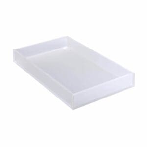 LUCITE TRAY - T COLLECTION - ICE WHITE - GN1/1 (530x325x75mm)
