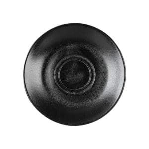 TEMPEST - BLACK - DOUBLE WELL SAUCER 15CM (24)