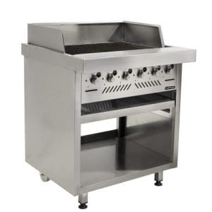 GAS GRILLER ANVIL - 6 BURNER RADIANT - FREE STANDING