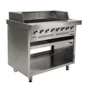 GAS GRILLER ANVIL - 8 BURNER RADIANT - FREE STANDING