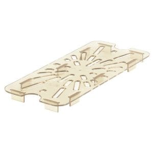 HIGH HEAT DRAIN SHELF AMBER FOR 1/3 PANS