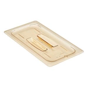 HIGH HEAT LID WITH HANDLE AMBER FOR 1/3 HIGH HEAT PANS
