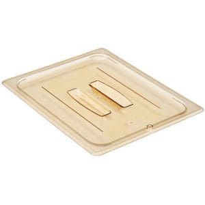 HIGH HEAT LID WITH HANDLE AMBER FOR 1/2 HIGH HEAT PANS