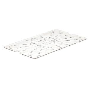 POLYCARBONATE CLEAR DRAIN SHELF FOR 1/1 PANS