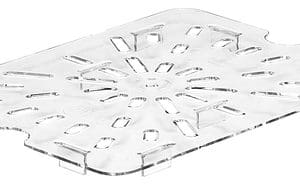 POLYCARBONATE CLEAR DRAIN SHELF FOR 1/2 PANS