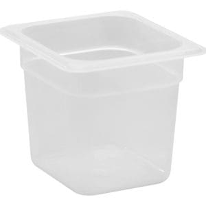 POLYPROPYLENE GN 1/6 FOODPAN TRANSLUSCENT 150MM