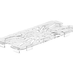 POLYCARBONATE CLEAR DRAIN SHELF FOR 1/3 PANS