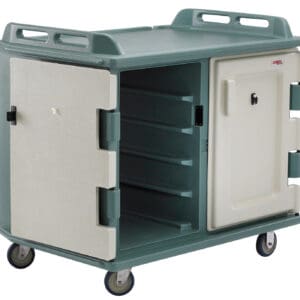 MEAL DELIVERY CART 20 TRAY SLATE BLUE 96.5CM W X 140CM L X 112.4CM H