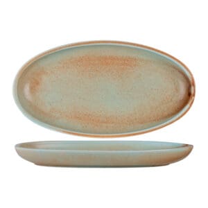 FYNBOS - BRUSHED SAND - OVAL PLATE - 35.5CM X 19CM X 3.5CM (4)