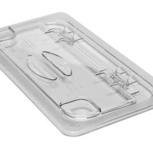 POLYCARBONATE CLEAR HINGED FLIP LID FOR 1/3 PANS