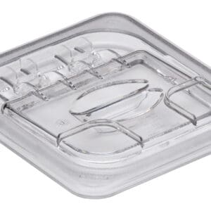 POLYCARBONATE CLEAR HINGED FLIP LID FOR 1/6 PANS