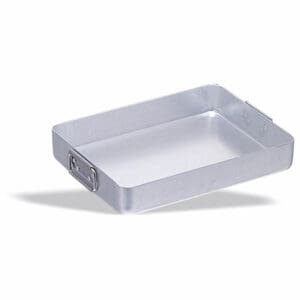 ROASTING PAN ALUMINIUM - 400MM X 300MM (FOLDING HANDLES)