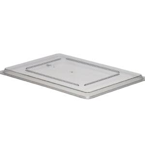 STORAGE BOX LARGE FLAT LID POLYCARBONATE CLEAR 45.7CM W X 66CM L