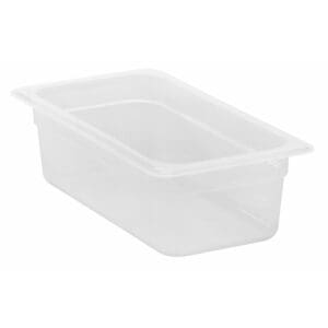 POLYPROPYLENE GN 1/2 FOODPAN TRANSLUSCENT 65MM D