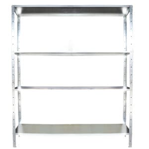 SHELVING UNIT - GALVANIZED - 1150MM X 400MM X 1900MM