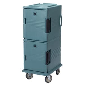 UPC FRONT LOADER 800 SERIES SLATE BLUE 52CM W X 69CM D X 137CM H - TWO COMPARTMENT WITH WHEELS